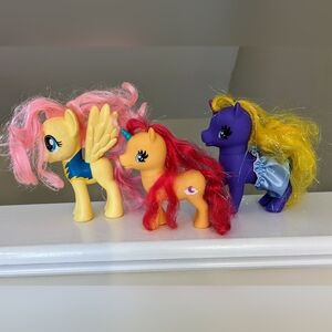 3-Pony:Gi-Go Wonder Pony Land Purple Unicorn Sun Symbol & Fluttershy Won…